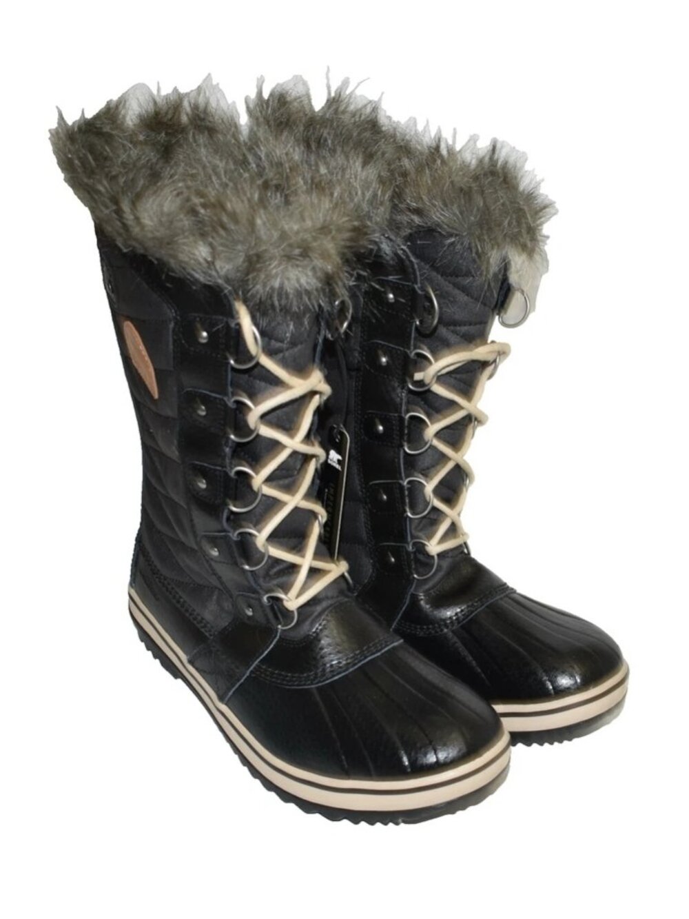 New! Sorel Tofino II Waterproof Boot Black Canvas & Leather Size 11 NL 2332-012